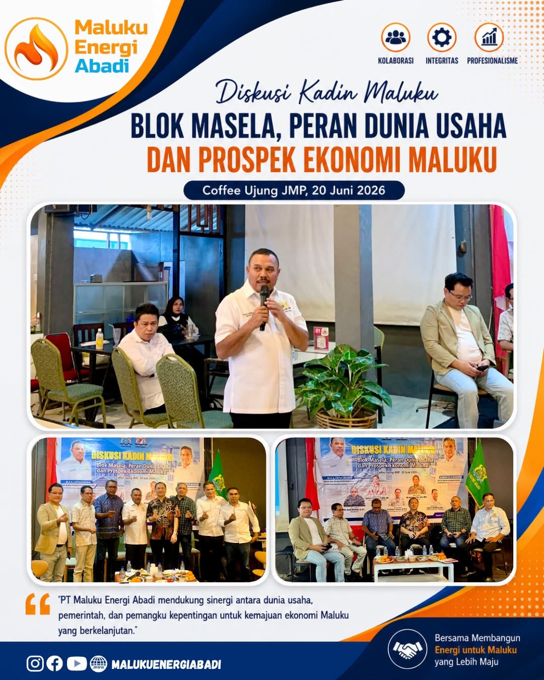 KADIN Maluku: Blok Masela, Peran Dunia Usaha dan Prospek Ekonomi Maluku